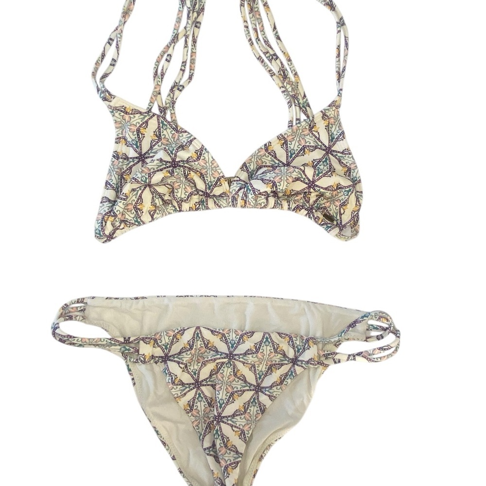 Multicolor Patterned Bikini Set - Picture 2 of 9